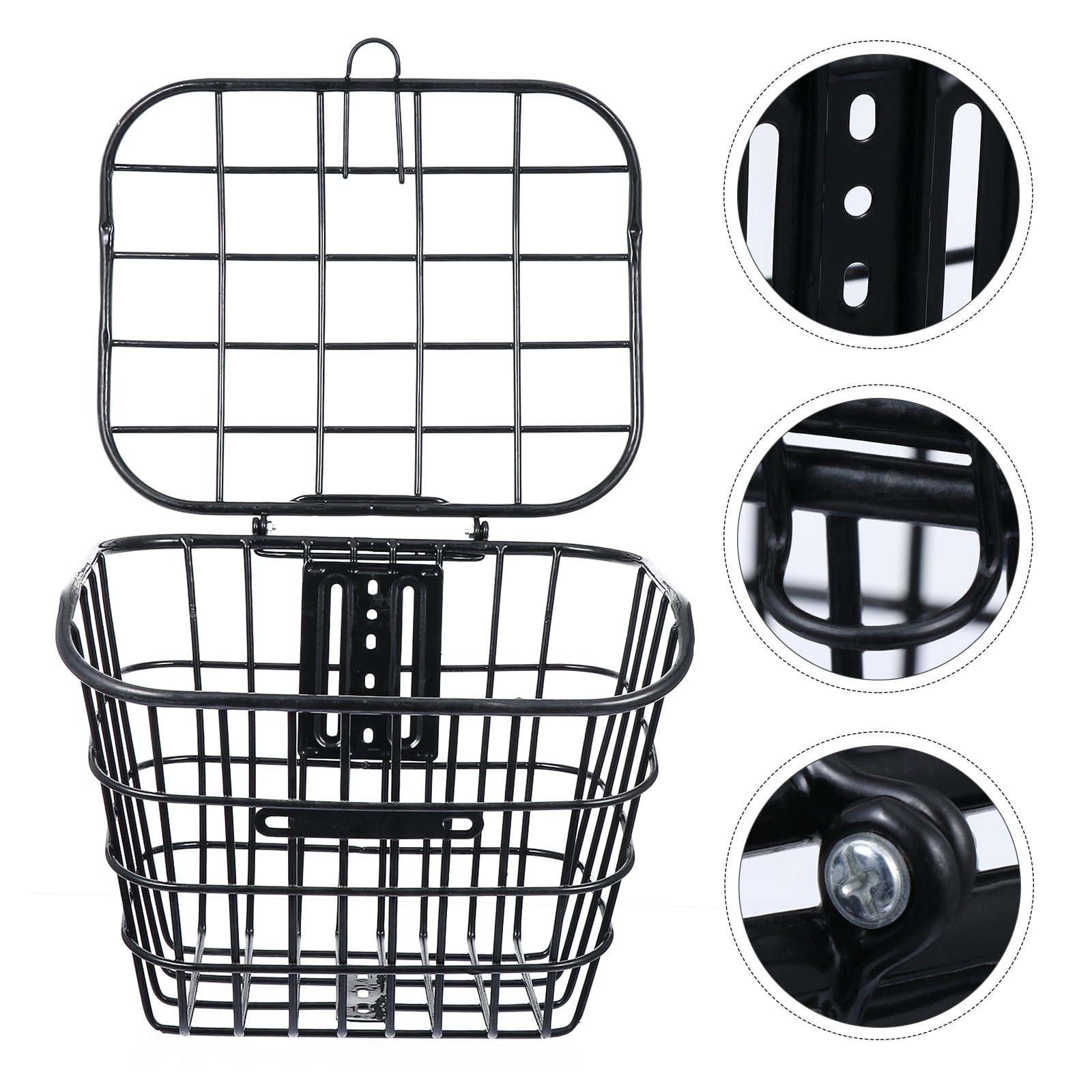 BESTONZON 1pc Electric Bike Basket Thicken Bike Storage Holder Riding Storage Gadget