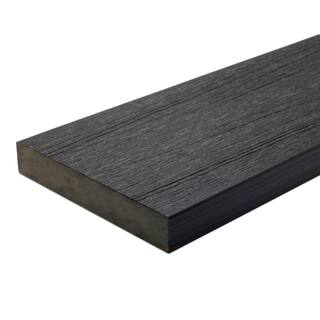 NewTechWood UltraShield Naturale Cortes Series 1 in. x 5-12 in. x 0.5 ft. Hawaiian Charcoal Solid Composite Decking Board Sample US07-16-N-CH-S