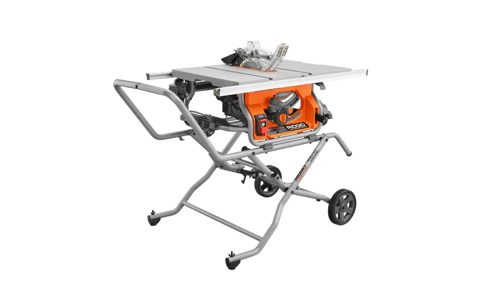 RIDGID R4514 10 in. Pro Jobsite Table Saw with Stand