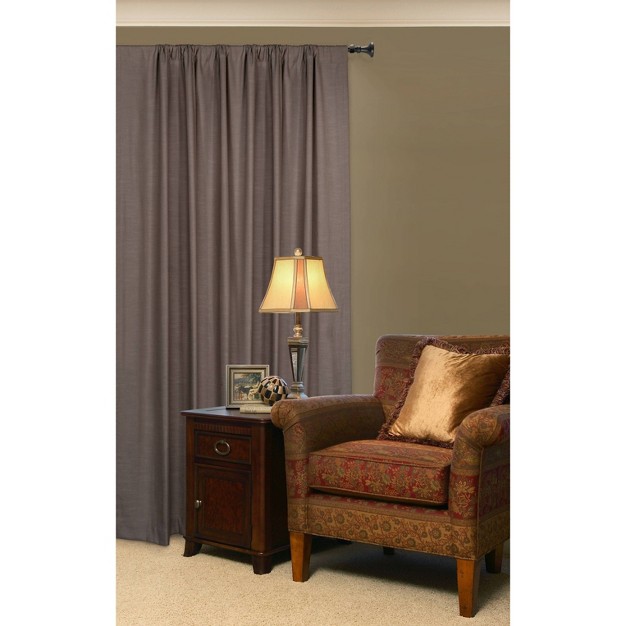 Drapery Single Rod Set Finials Modern Pewter Trumpet Lumi Home Furnishings