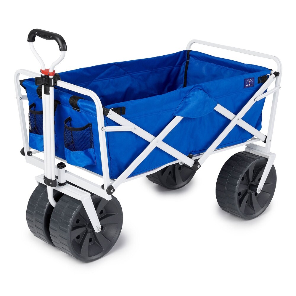 Mac Sports Collapsible Folding  Terrain Outdoor Utility Wagon Cart  Blue   23.1