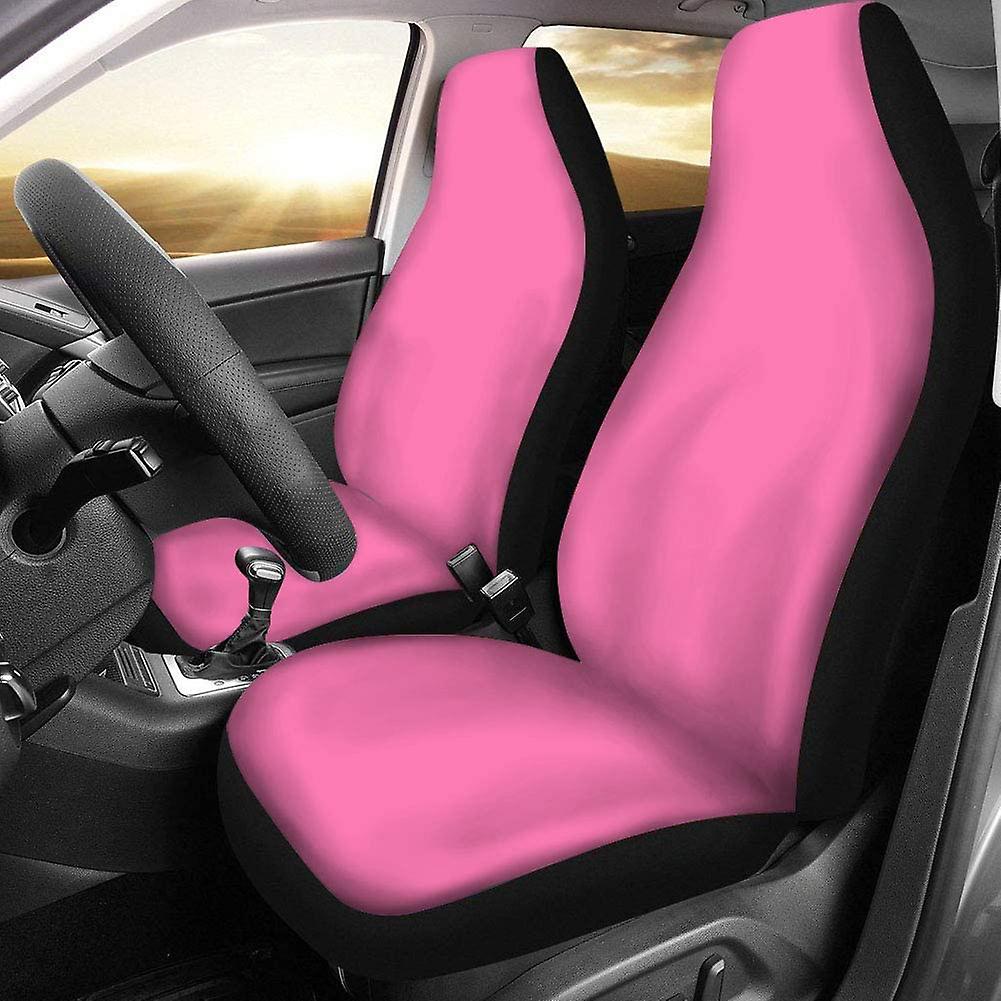 Set Of 2 Car Seat Covers Pink 3d Universal Auto Front Seats Protector Fits For Car，suv Sedan，truck