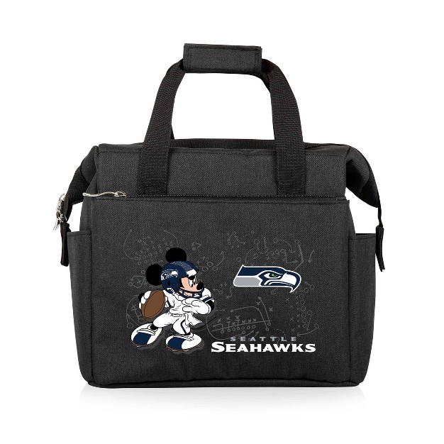 Nfl Seattle Seahawks Mickey Mouse On The Go Lunch Cooler Black