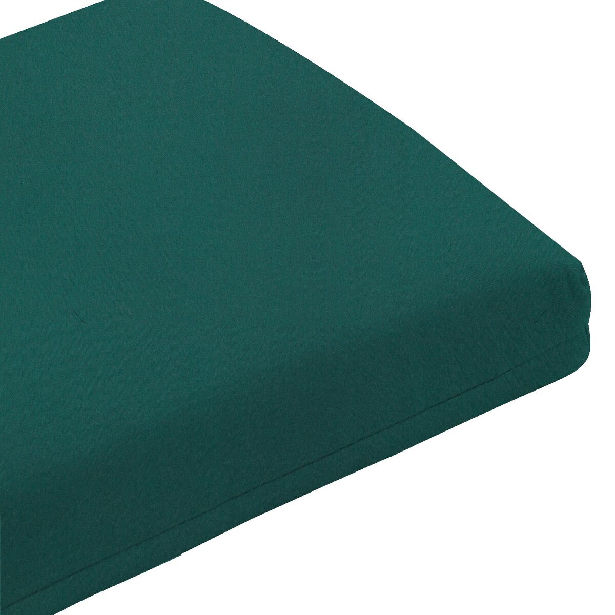 Sunbrella Canvas Forest Green Small Outdoor Replacement Bench Cushion W/ Knife Edge By Signature