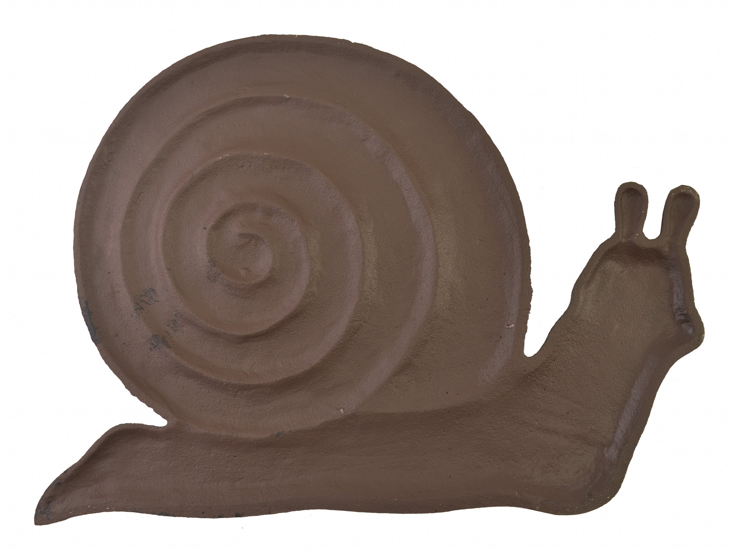 Outdoor Decorative Snail Stepping Stone Paver Brown Cast Iron 14