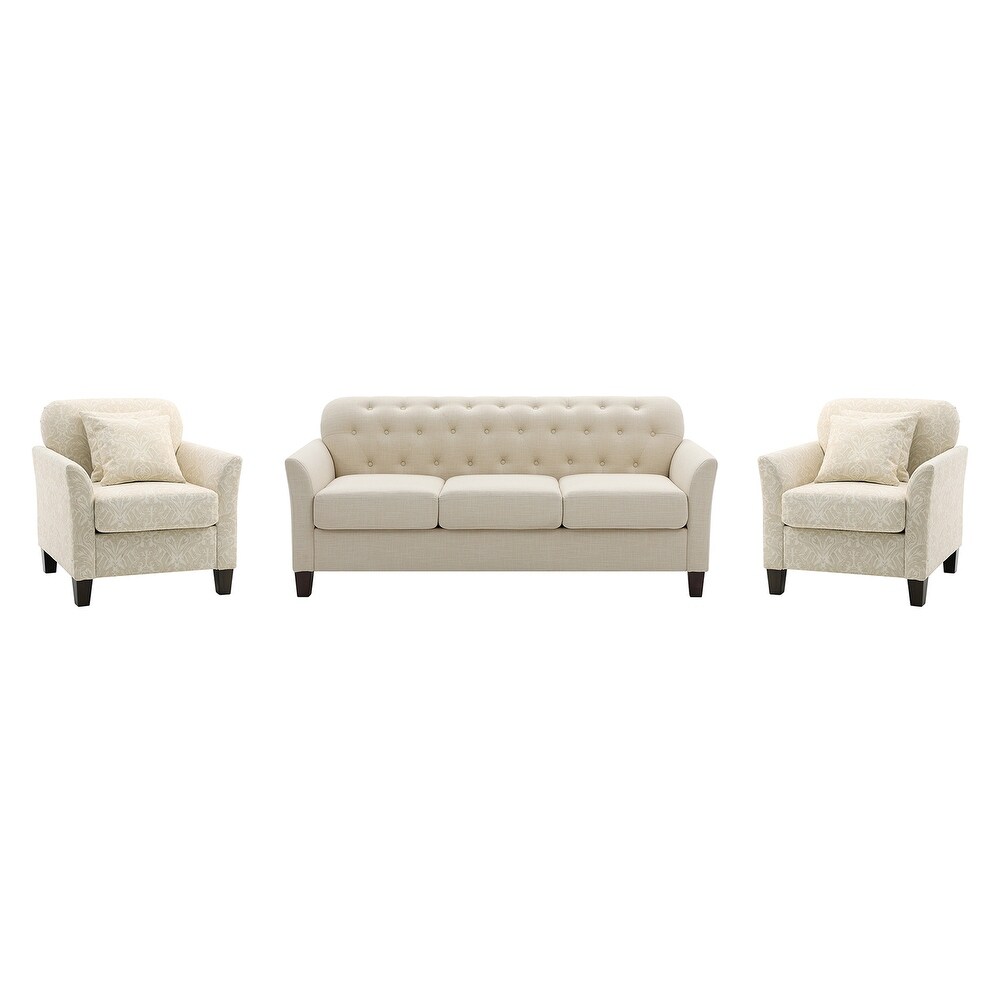 Julia Transitional Living Room Set with Removable Cushions by HULALA HOME