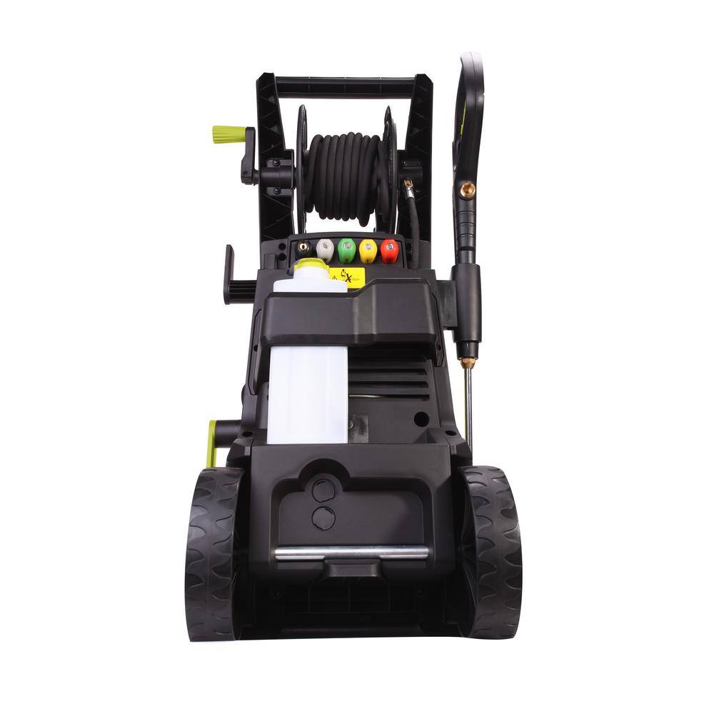 Sun Joe 2000 PSI 1.09 GPM 13 Amp Brushless Induction Cold Water Corded Electric Pressure Washer with Hose Reel SPX3501