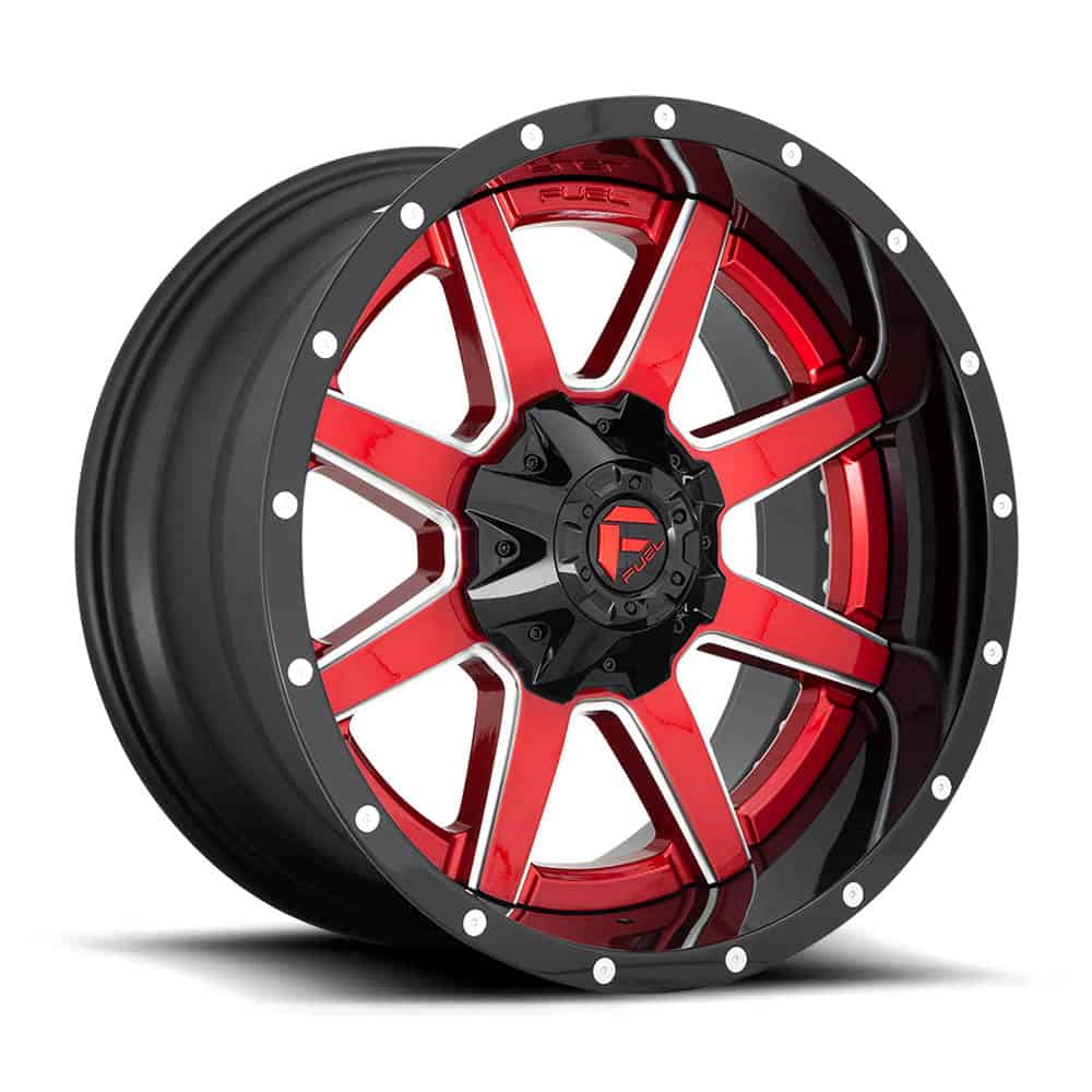 Fuel 2PC D250 MAVERICK D250 20X10 8X6.5 GL-RED -19MM