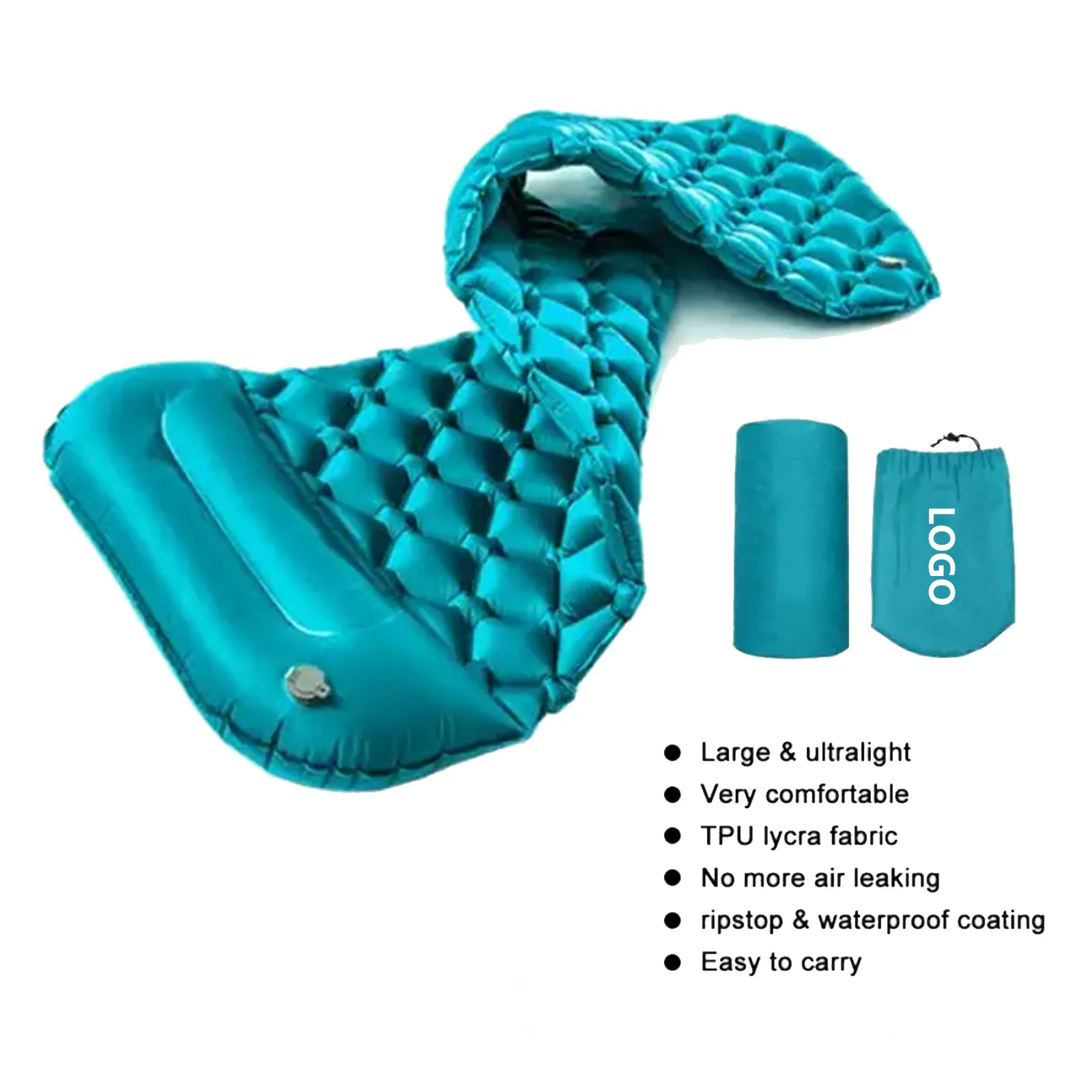 Ultra light outdoor sleeping mat inflatable and moisture proof compact camping hiking tent camping mat.