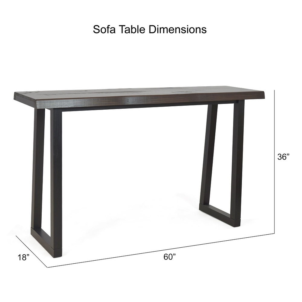 Carbon Loft Joliet Live Edge 3 Piece Counter Height Dining Set