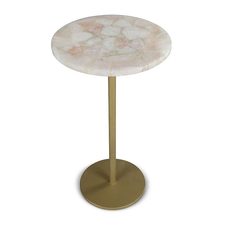 Steve Silver Co. Rosie Agate Top Round Chairside Table