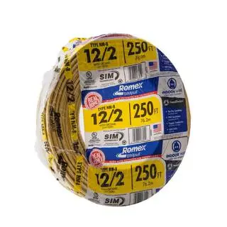 Southwire 250 ft. 122 Solid Romex SIMpull CU NM-B WG Wire