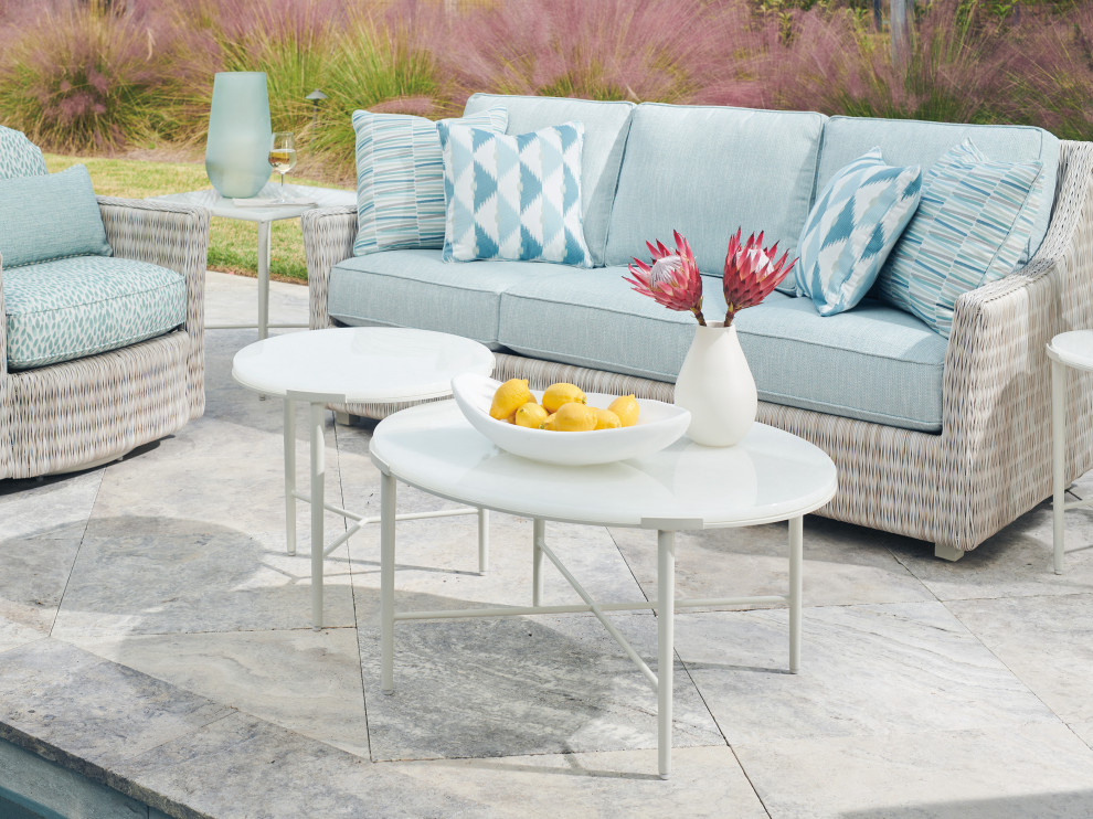 Seabrook Outdoor Bunching Cocktail Table by Tommy Bahama   Contemporary   Outdoor Coffee Tables   by Lexington Home Brands  Houzz