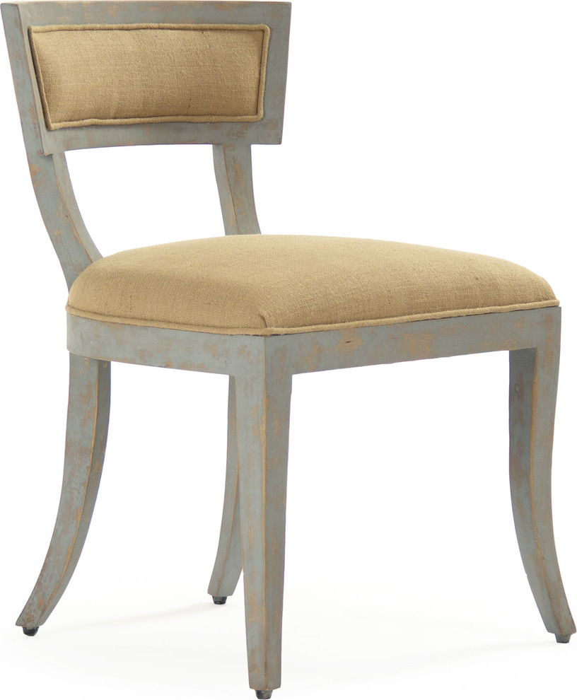 Ayer Side Chair  Dry Natural Birch  Burlap   French Country   Dining Chairs   by HedgeApple  Houzz