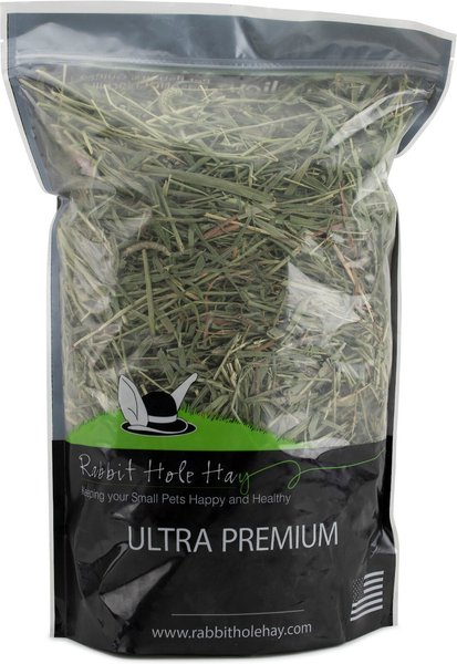 Rabbit Hole Hay Ultra Premium， Hand Packed Coarse Timothy Hay Small Animal Food