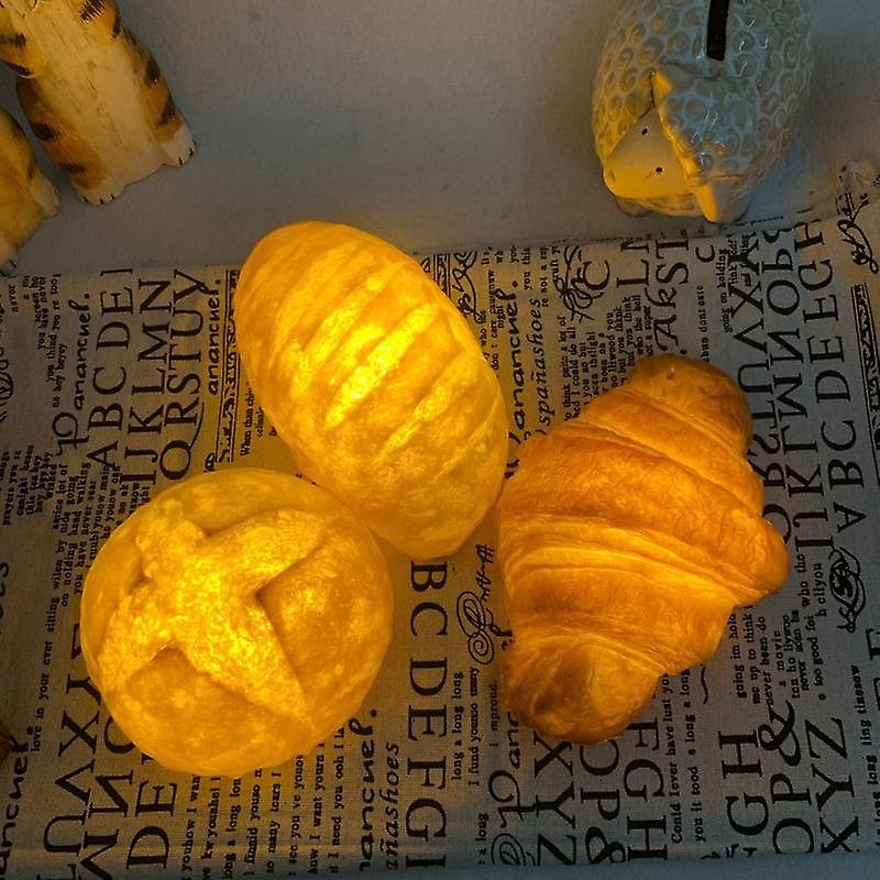 Led Bread Lamp Croissant Pineapple Bag European Bag Night Light Atmosphere Living Room Room Decoration Creative Warm Gift Light