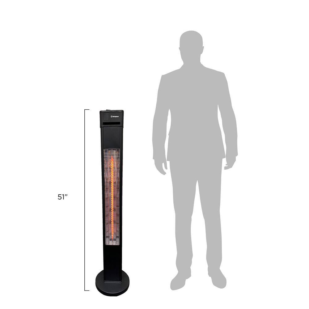 Westinghouse 1500-Watt Infrared Electric Freestanding Outdoor Heater WES31-15110BLK