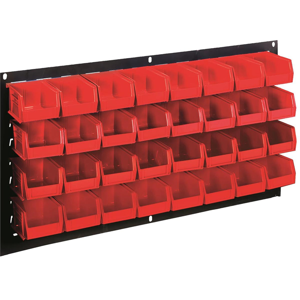 32-bin Louvered Wall Panel Storage