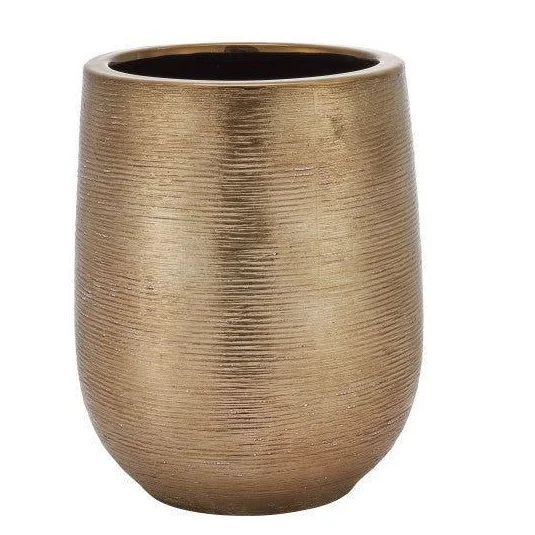 Customized Size Gold Metal Planters for Garden Home Decorative Plant Custom Shape Flower Pot Luxury Floor Planter