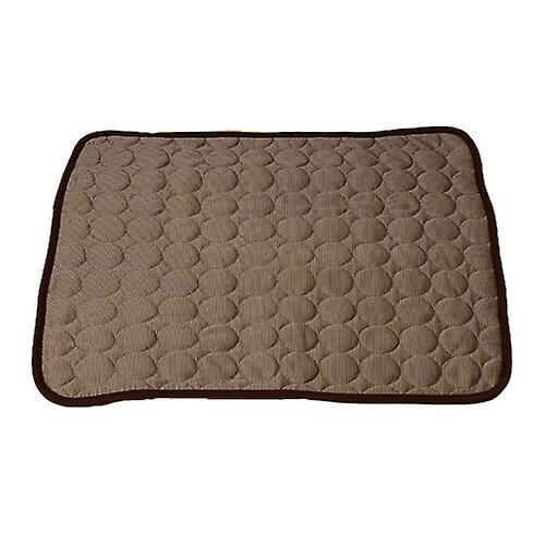 Washable Dog Cooling Mat Ice Silk Pet Self Cooling Pad Blanket