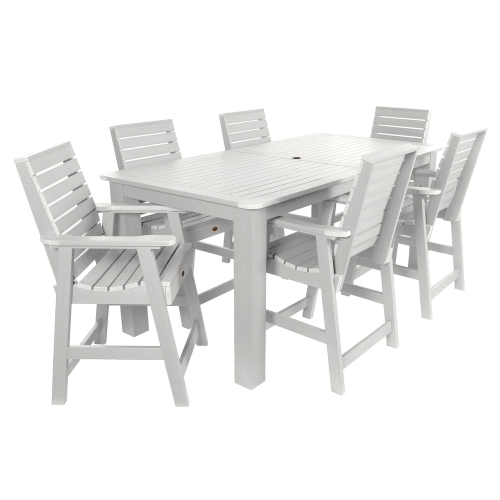 Weatherly 7 piece Outdoor Dining Set   42\