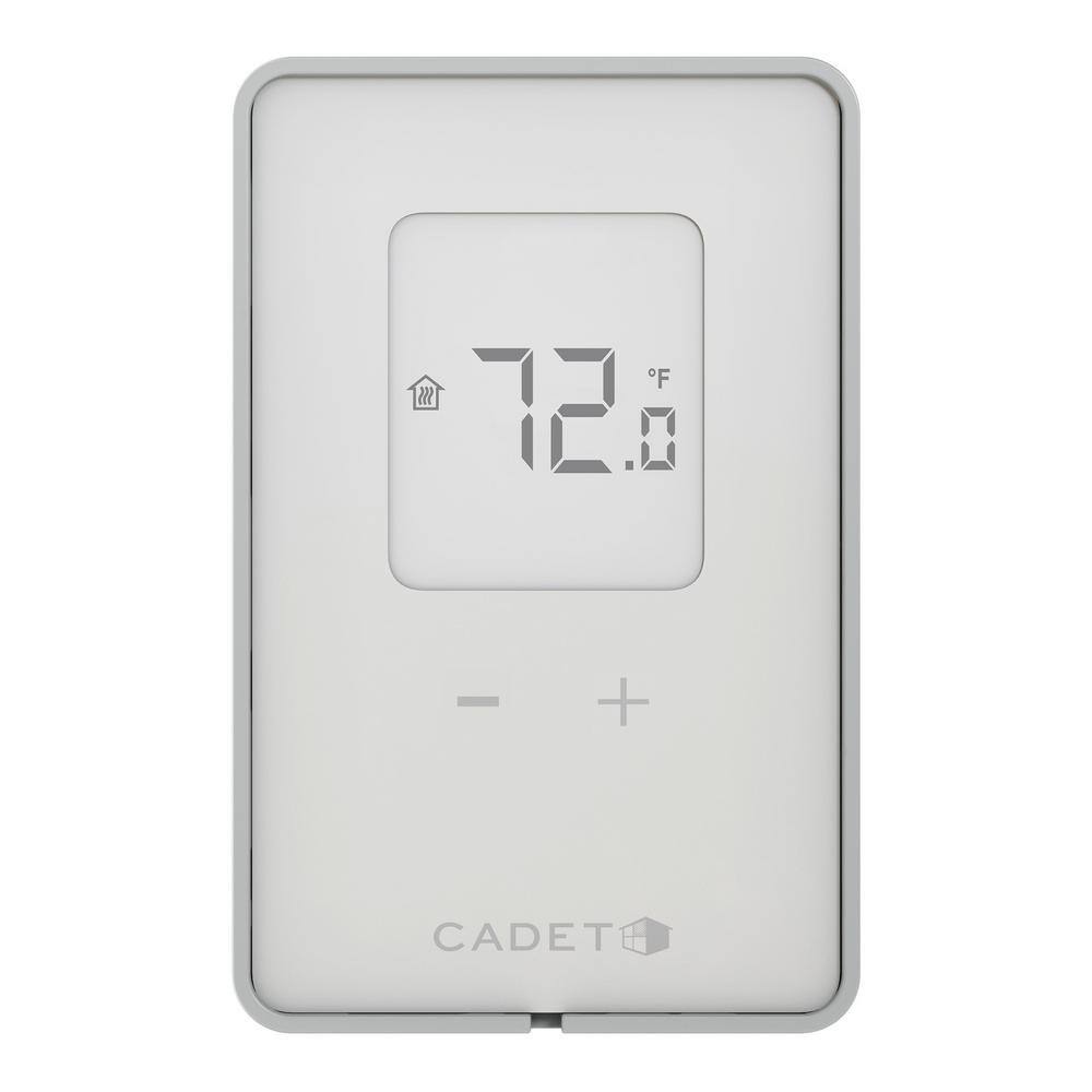 Cadet Double-pole 10.4 Amp Line Voltage 120240208-volt TEN Non-programmable Electronic Wall Thermostat in White TEN252DW