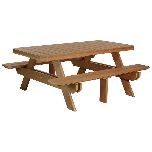 Poly Lumber 6' Rectangular Picnic Table