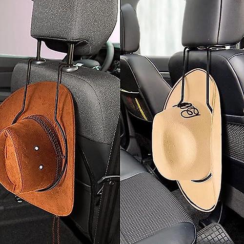 Cowboy Hat Holder for Car - Metal Hat Holder Adjustable Hat Hangers - 35x23cm Flexible Over The Seat