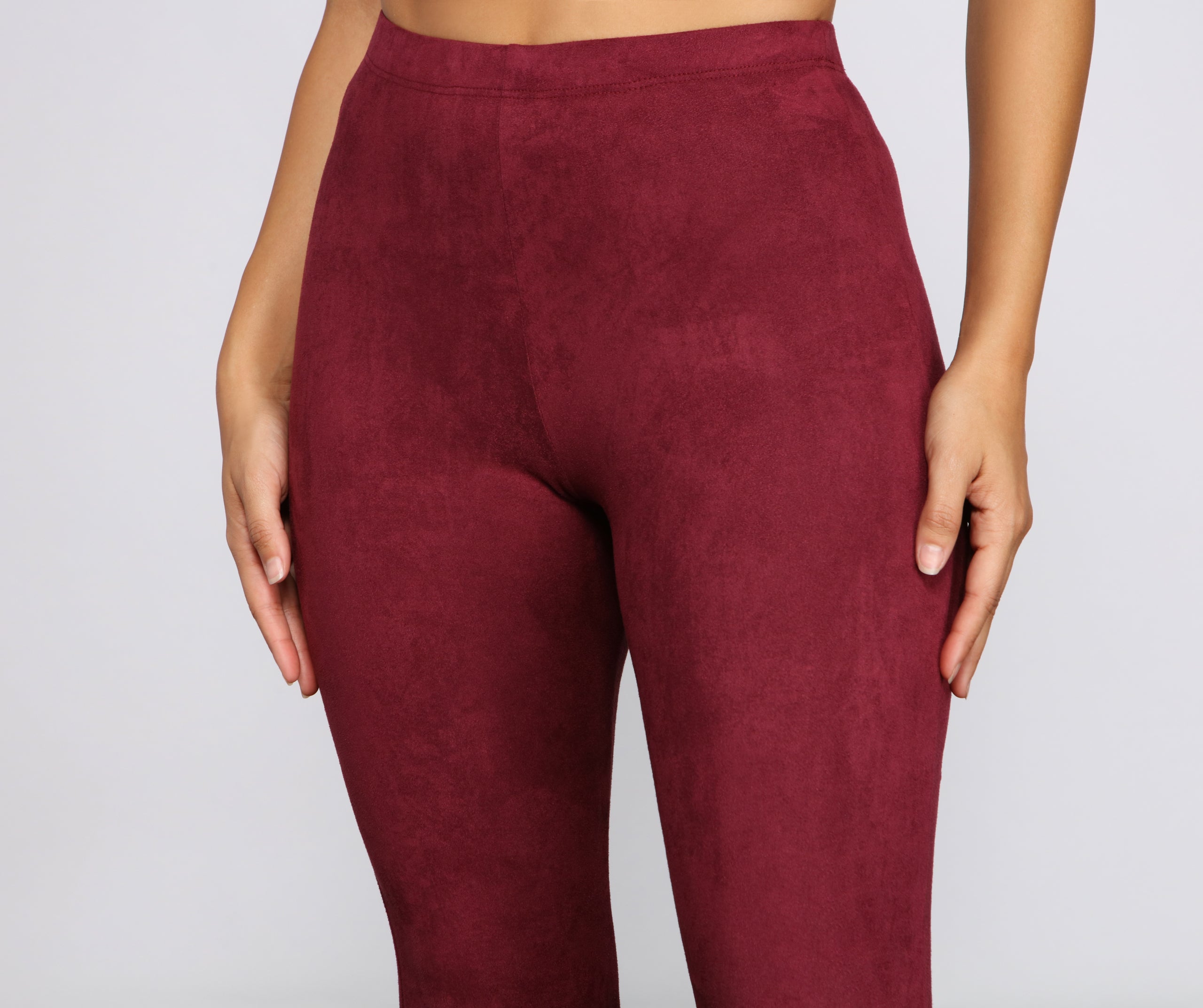 All That Flare Faux Suede Pants