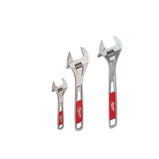 MW 6 in. 10 in. and 12 in. Adjustable Wrench Set (3-Piece) 48-22-7400-48-22-7412