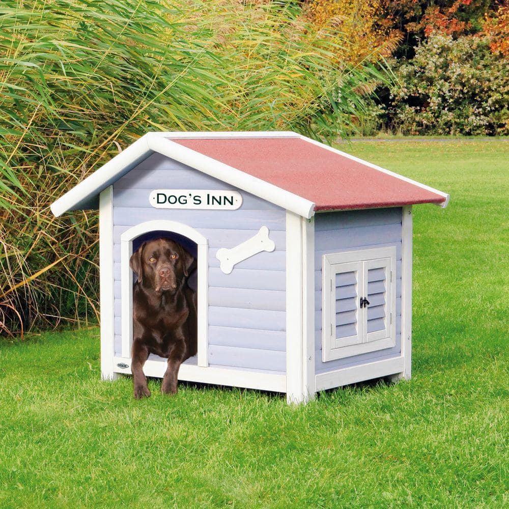 TRIXIE Dog's Inn Dog House in Blue/White 39513