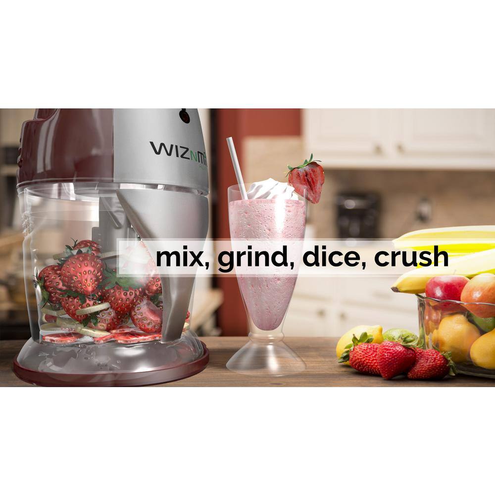 Salton WizNMix 3-Cup All-in-One Red Food Processor FP2102RD