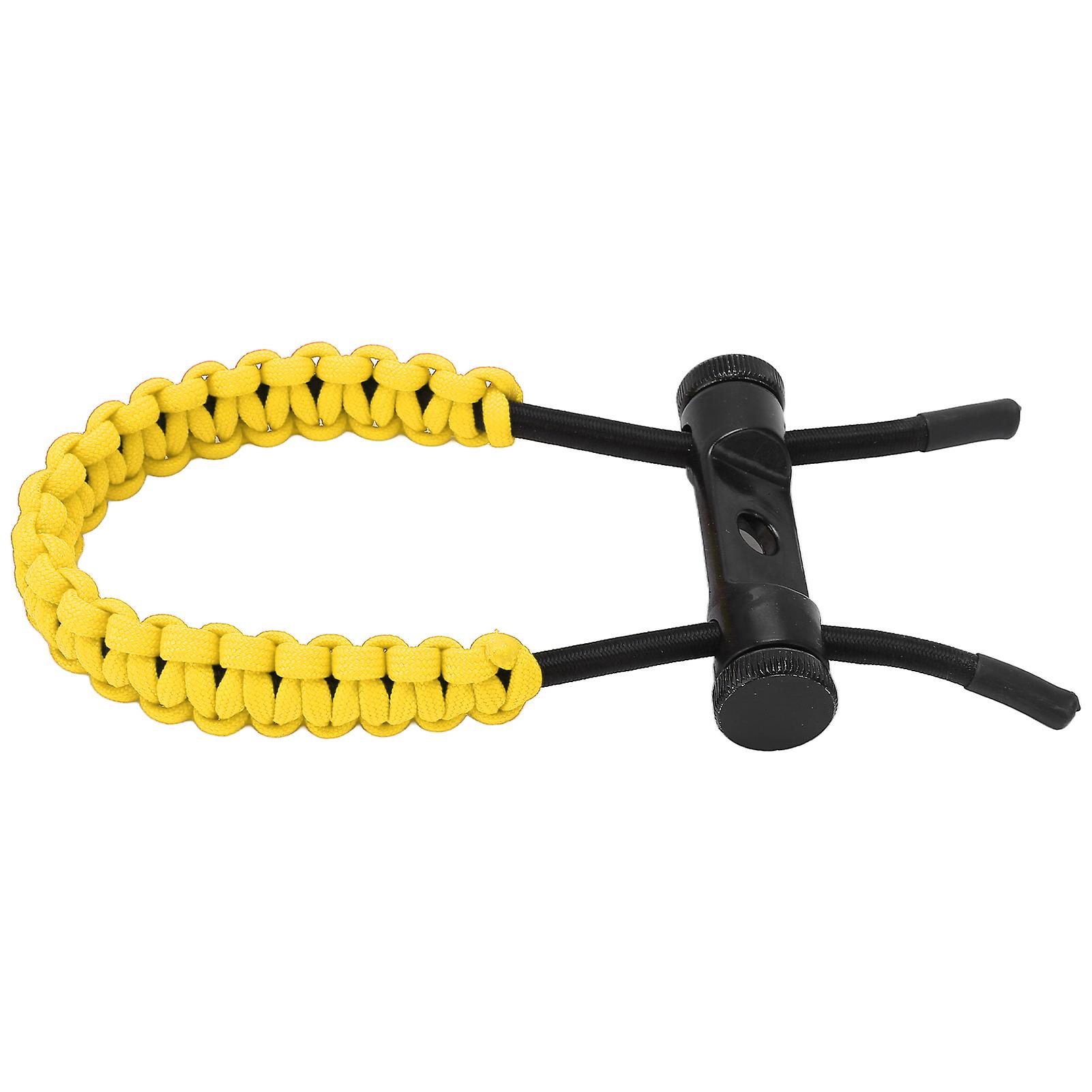 Compound Bow Wrist Sling Wrist Strap Braided Cord Rope Adjustable For Training Exercisingyellow