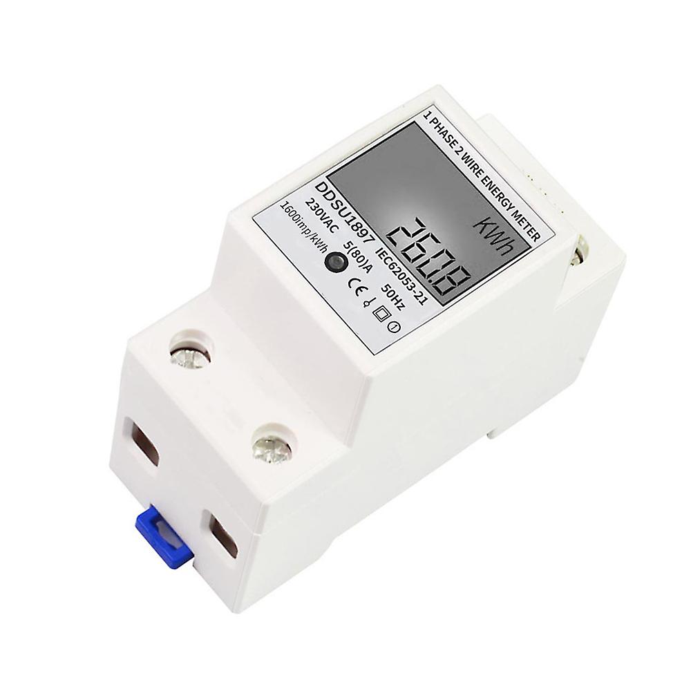 Digital Electric Energy Meter Single Phase Din Rail Electricity Meter One Phase Two Wire Multifunction Electrical Meter