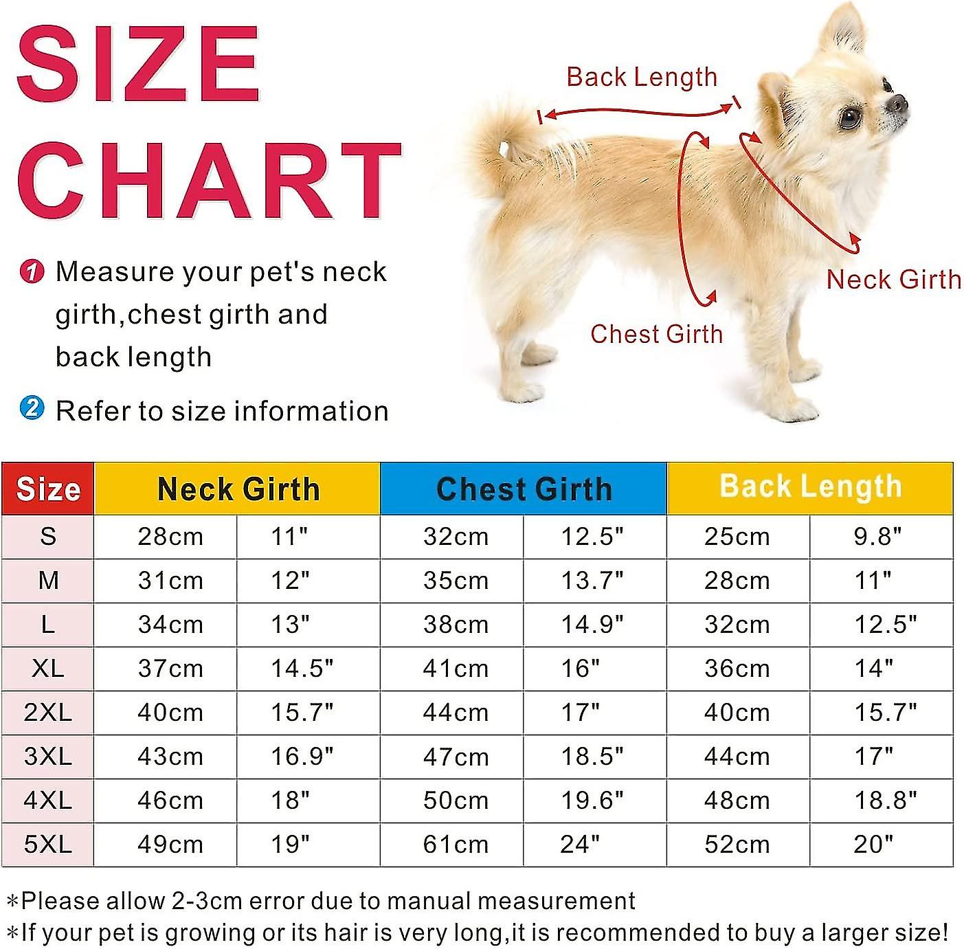 Dog Winter Coat Waterproof Clothes For Small Medium Large Dog Cat Size