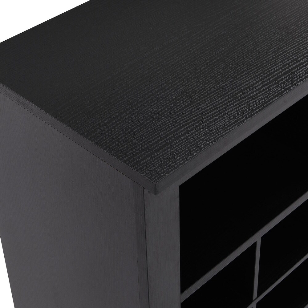 Contemporary 24 Cubby Shoe Console: Stylish  High Quality Storage Solution