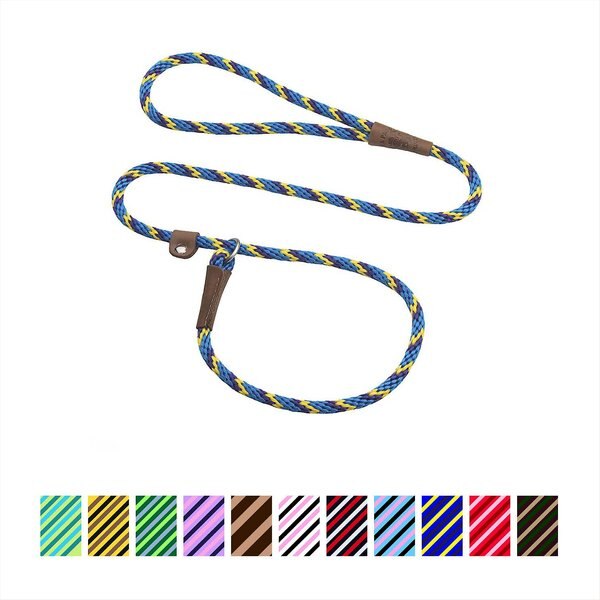 Mendota Products Small Slip Striped Rope Dog Leash