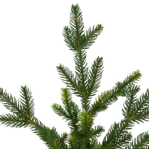 6' Potted Noble Pine Slim Artificial Christmas Tree