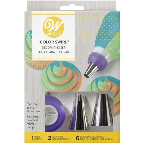 Wilton Color Swirl Decoration Set