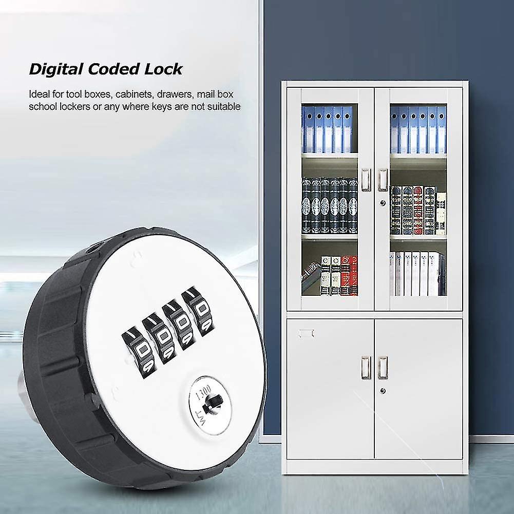 Code Lock Digital Code Combination Zinc Alloy Case Secure 4-digit Password Lock With Keys(20mm)