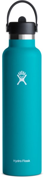 Hydro Flask Standard-Mouth Vacuum Water Bottle with Flex Straw Cap - 24 fl. oz.