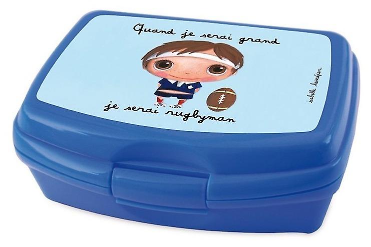 Label Tours Rugbyman Plastic lunch box