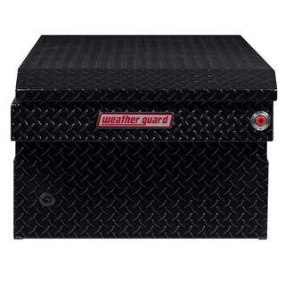 Weather Guard 72 in. Gloss Black Aluminum Full Size Crossbed Truck Tool Box 117-5-03