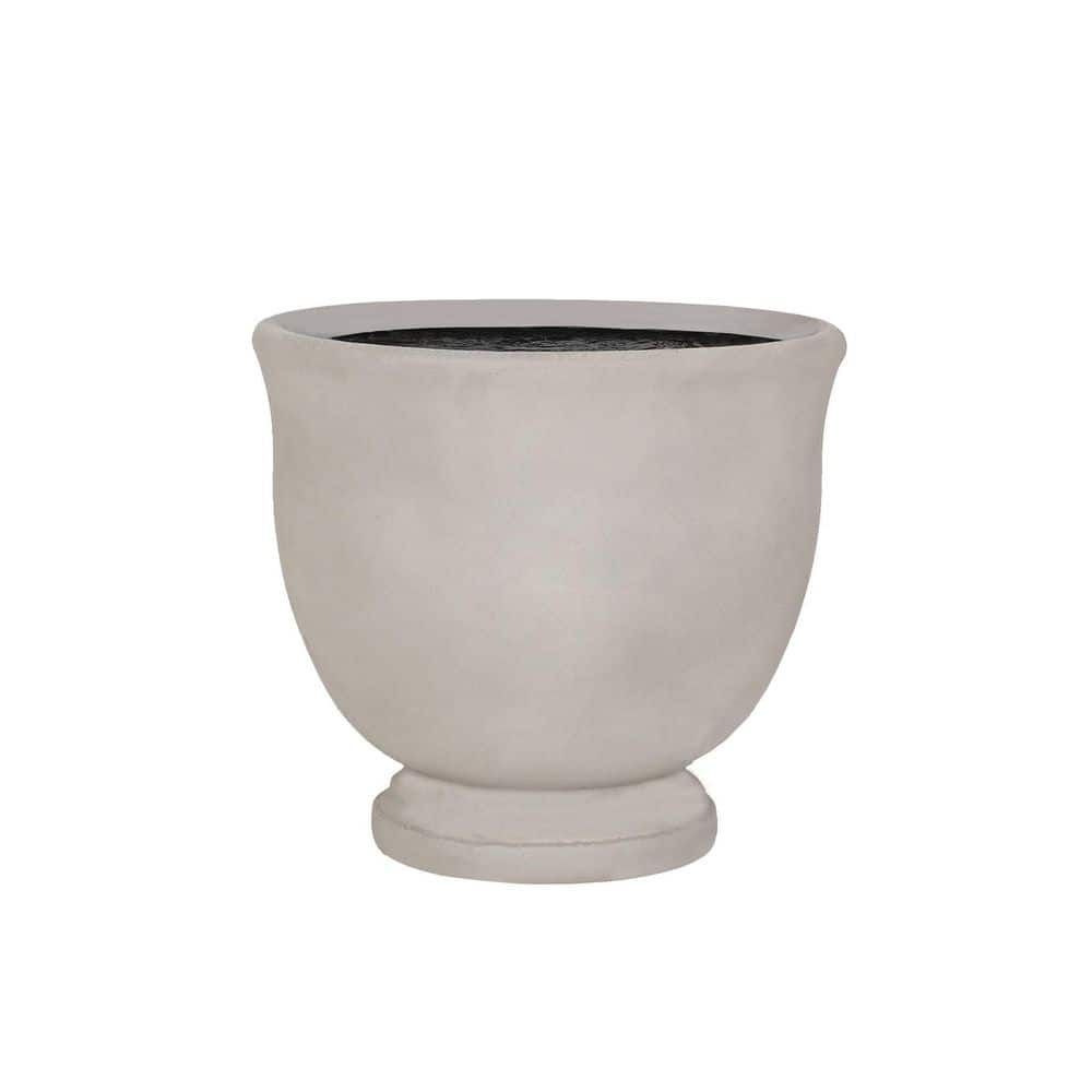 PRIVATE BRAND UNBRANDED Light 10 in. Cement Urn Planter LHDPTCLCU10X9N