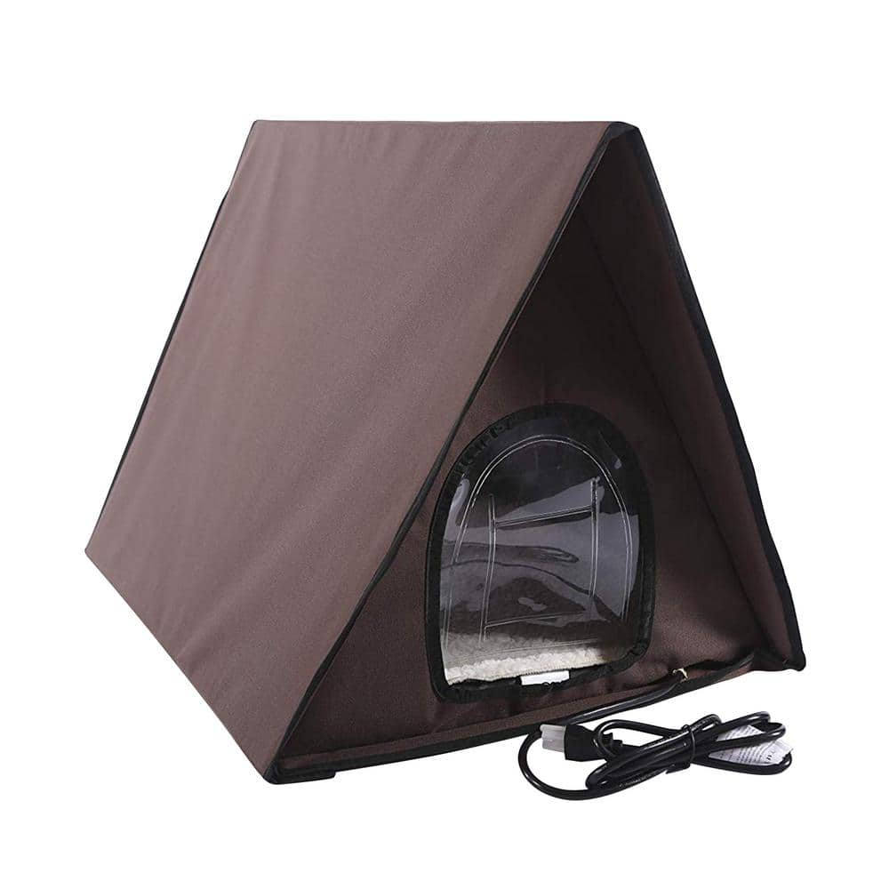 K&H Pet Products Outdoor Heated Kitty A-Frame House 100213096