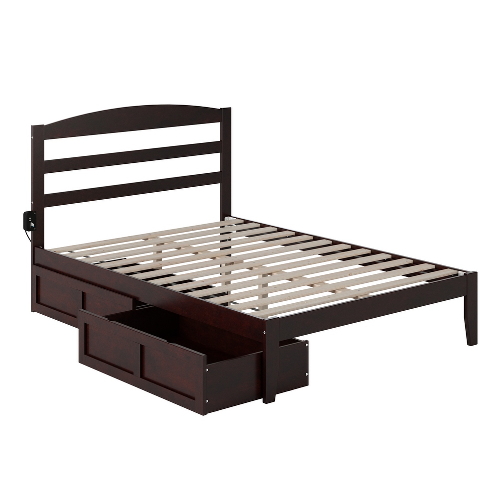 Warren Platform Bed with 2 Storage Drawers