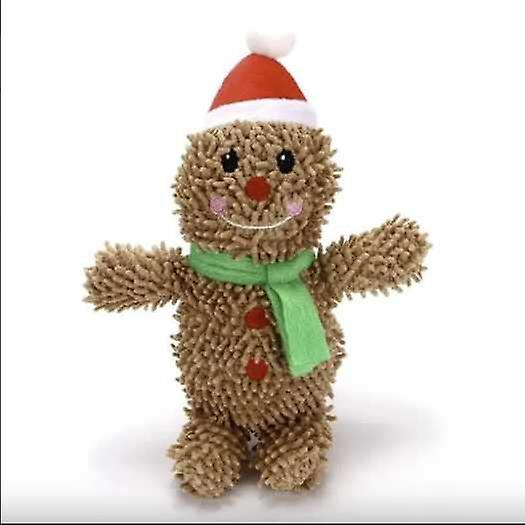 Christmas Gingerbread Plush Dog Toy