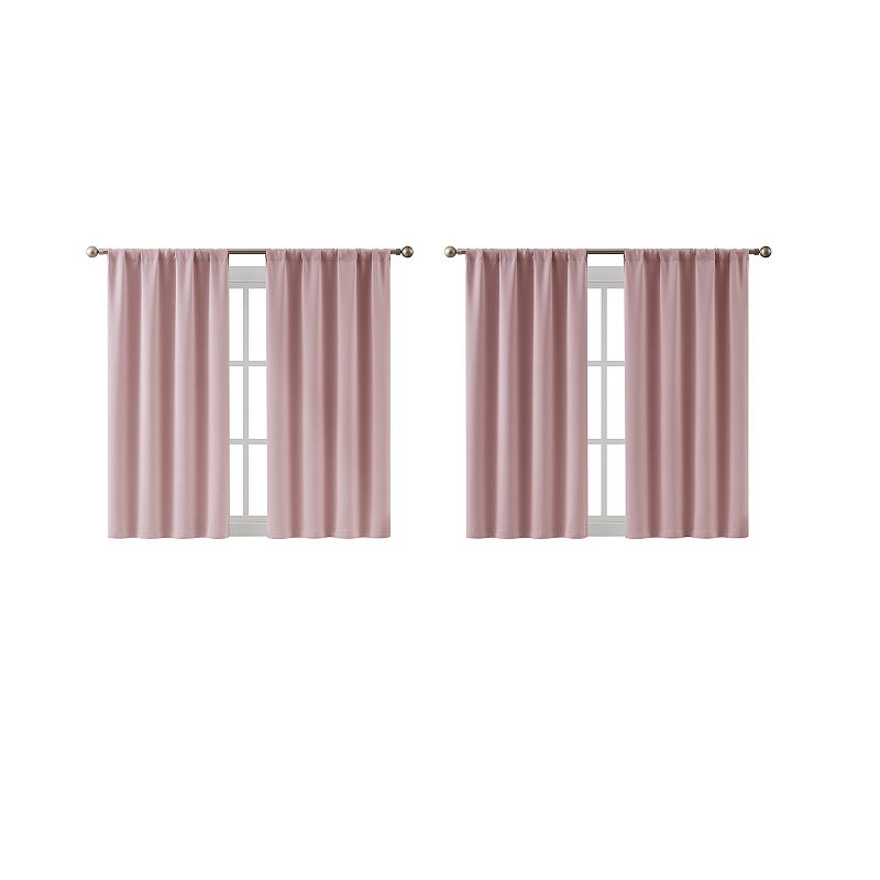 Hopscotch Ethan 4-Piece Rod Pocket Blackout Curtain Panel Set