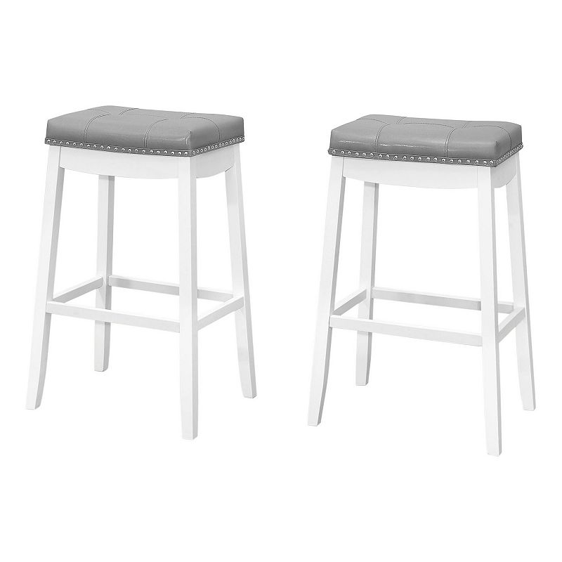 Monarch 2-pc. Tufted Barstool Set