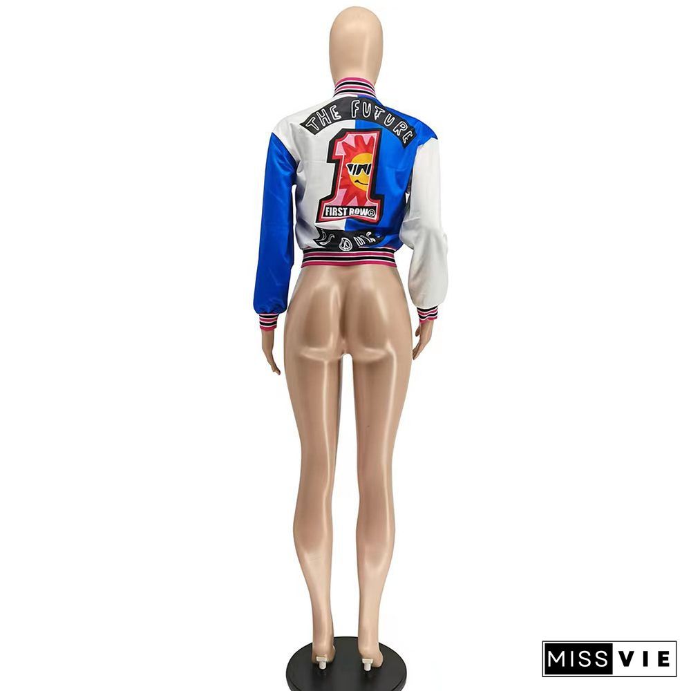 Y2K Clothing Patchwork Baseball Bomber Jackets